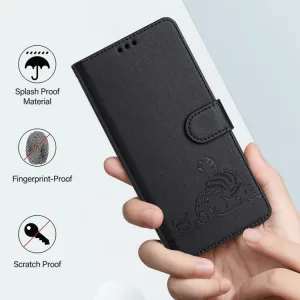 ART CAT Peňaženkový obal s remienkom pre Xiaomi 14T čierny