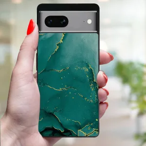 MY ART Ochranný kryt pre Google Pixel 7a GREEN MARBLE (145)