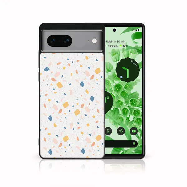 MY ART Ochranný kryt pre Google Pixel 7a ORANGE TERRAZZO (165)