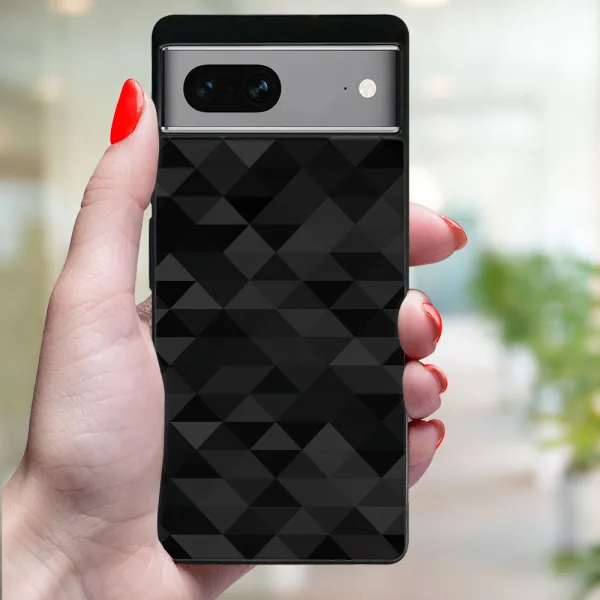 MY ART Ochranný kryt pre Google Pixel 7a BLACK TRIANGLES (232)