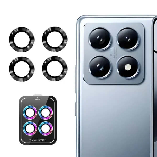 ENKAY ALU Sklo pre fotoaparát Xiaomi 14T Pro BLACK