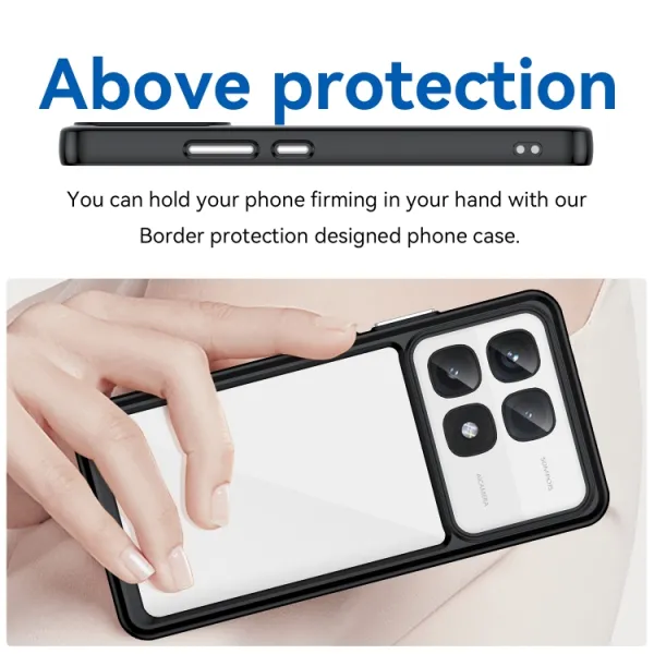 CRYSTAL Ochranný obal pre Xiaomi 14T Pro čierny