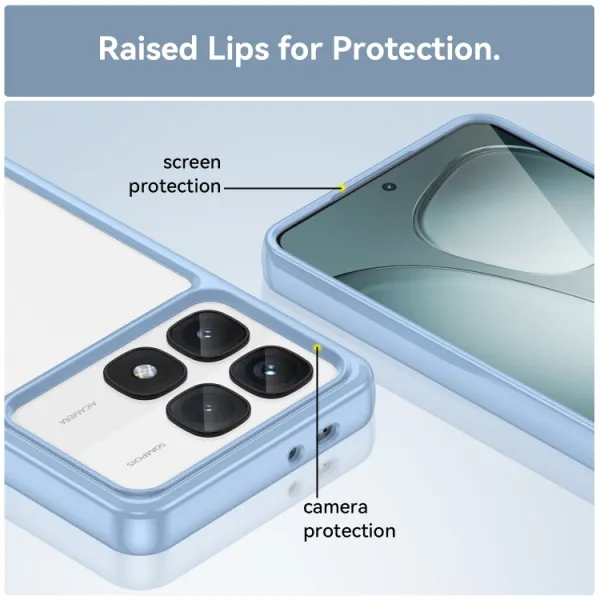 CRYSTAL Ochranný obal pre Xiaomi 14T Pro modrý