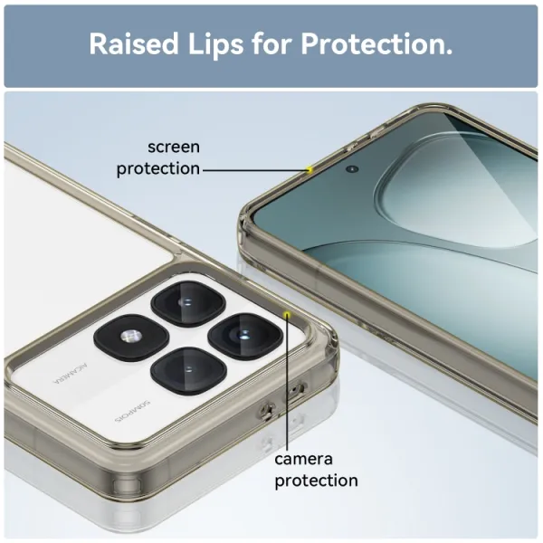 CRYSTAL Ochranný obal pre Xiaomi 14T Pro šedý