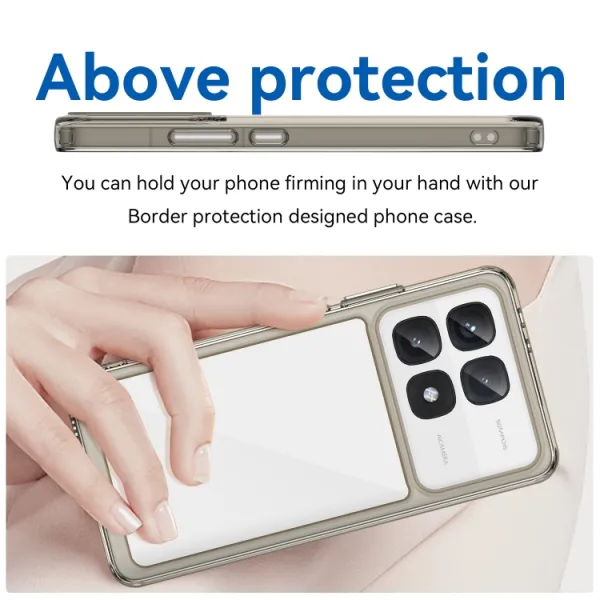 CRYSTAL Ochranný obal pre Xiaomi 14T Pro šedý