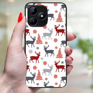 MY ART Kryt s vianočným dizajnom Realme C51 DEER (068)