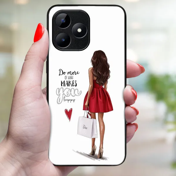 MY ART Ochranný kryt pre Realme C51 RED DRESS (137)