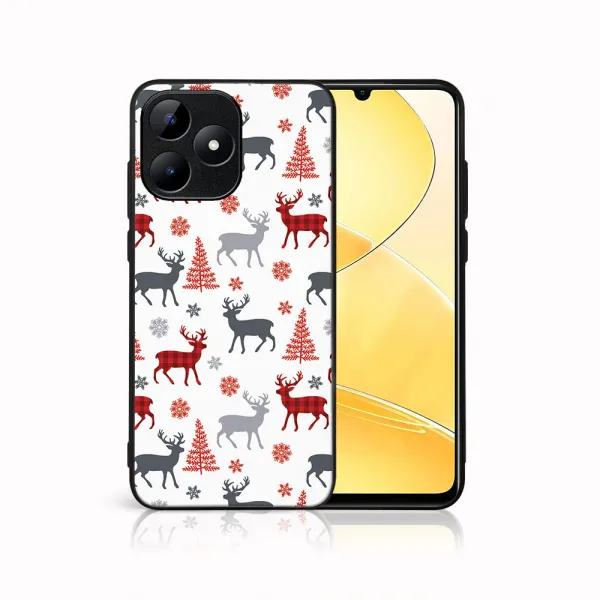 MY ART Kryt s vianočným dizajnom Realme C53 DEER (068)