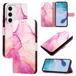 ART MARBLE Peňaženkový kryt pre Samsung Galaxy S24 FE 5G PINK