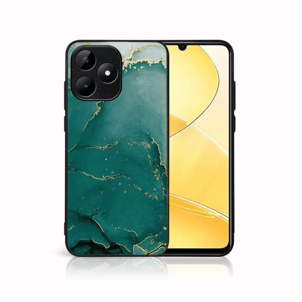 MY ART Ochranný kryt pre Realme C53 GREEN MARBLE (145)
