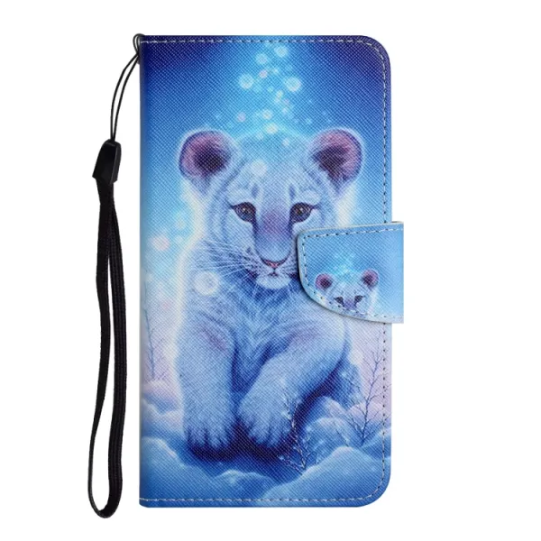 ART Peňaženkový kryt pre Samsung Galaxy S24 FE 5G SNOW LEOPARD