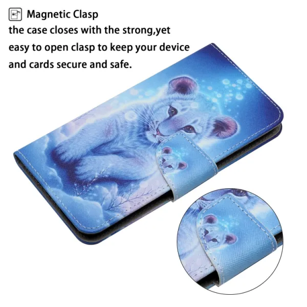 ART Peňaženkový kryt pre Samsung Galaxy S24 FE 5G SNOW LEOPARD