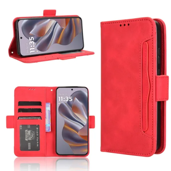 SLOT Peňaženkový obal pre Motorola Edge 60 Neo / 50 Neo / ThinkPhone 25 červený