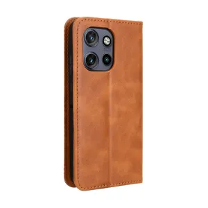 BUSINESS Peňaženkový kryt pre Motorola Edge 60 Neo / 50 Neo / ThinkPhone 25 hnedý