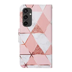 ART Peňaženkový kryt pre Samsung Galaxy S24 FE 5G PINK MARBLE