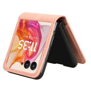 LITCHI Ochranný kryt  Motorola Razr 50 Ultra ružový