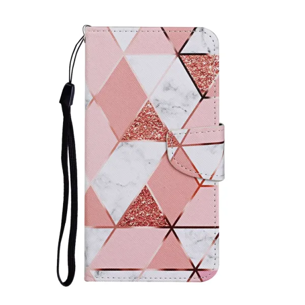 ART Peňaženkový kryt pre Samsung Galaxy S24 FE 5G PINK MARBLE