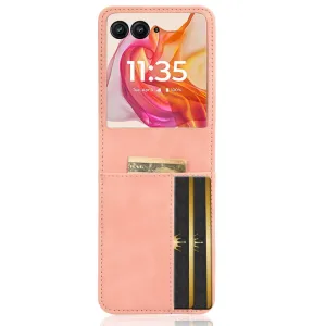 LITCHI Ochranný kryt  Motorola Razr 50 Ultra ružový