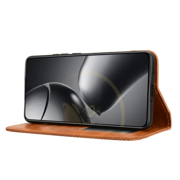 BUSINESS Peňaženkový kryt pre Xiaomi 14T Pro hnedý