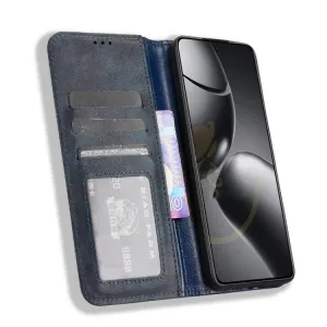 BUSINESS Peňaženkový kryt pre Xiaomi 14T Pro modrý