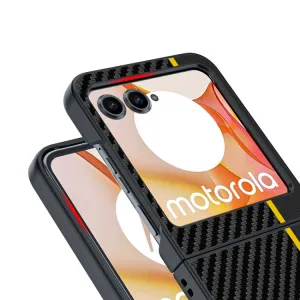 CARBON Ochranný obal pre Motorola Razr 50 červený
