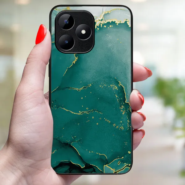 MY ART Ochranný kryt pre Realme C53 GREEN MARBLE (145)