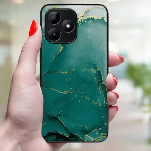 MY ART Ochranný kryt pre Realme C53 GREEN MARBLE (145)