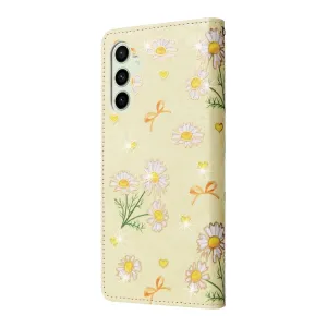 FLOWERY Peňaženkové puzdro pre Samsung Galaxy S24 FE 5G DAISY