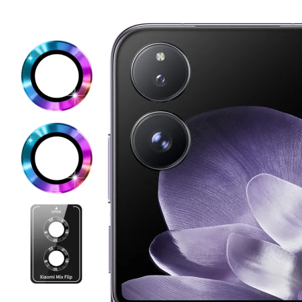 ENKAY ALU Sklo pre fotoaparát Xiaomi MIX Flip COLORFUL