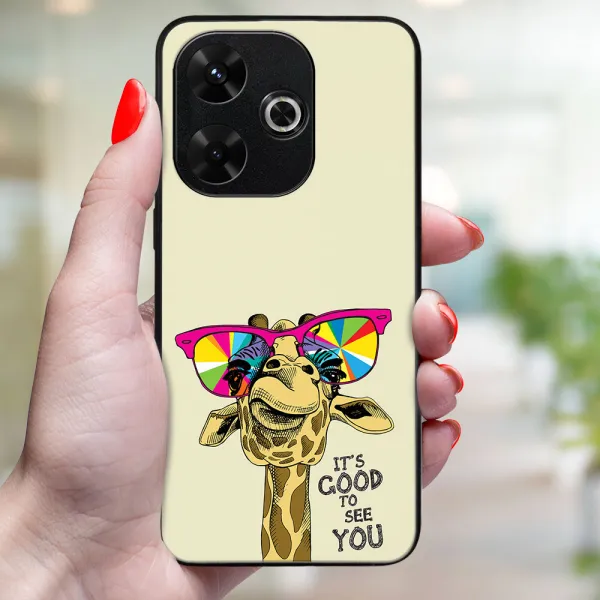 MY ART Ochranný kryt pre Xiaomi Redmi 13 GIRAFFE (180)