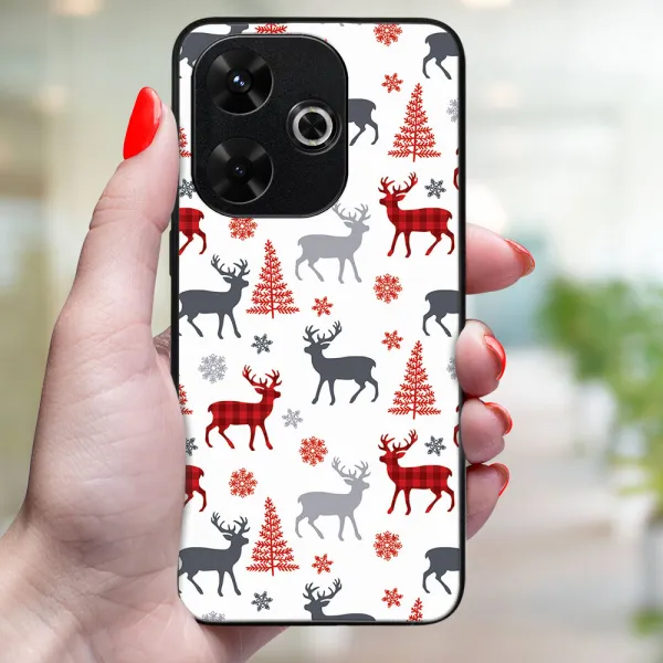 MY ART Kryt s vianočným dizajnom Xiaomi Redmi 13 DEER (068)
