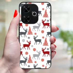MY ART Kryt s vianočným dizajnom Xiaomi Redmi 13 DEER (068)