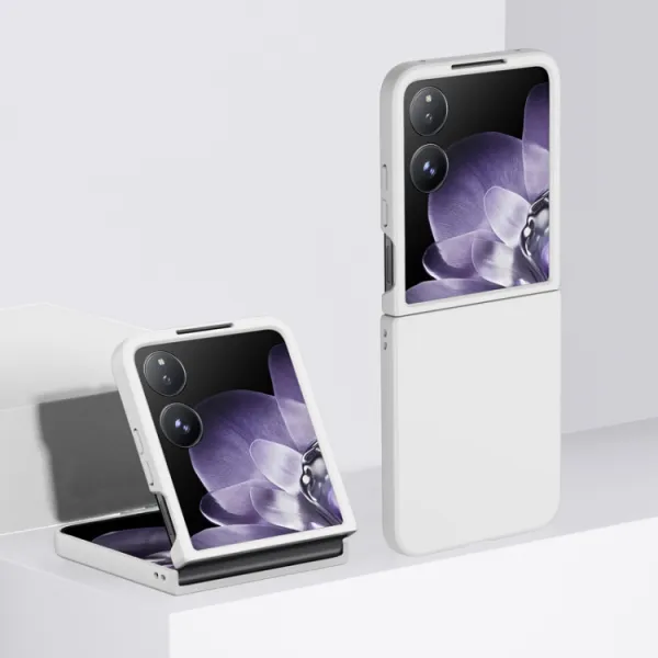 PLASTIC Ochranný plastový kryt pre Xiaomi MIX Flip biely