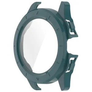 PC FULL COVER Plastový kryt so sklom pre Xiaomi Watch S4 Sport tmavozelený