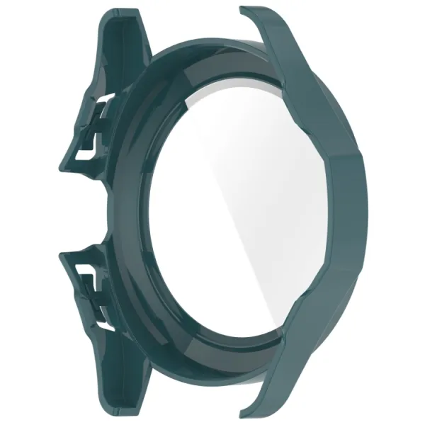 PC FULL COVER Plastový kryt so sklom pre Xiaomi Watch S4 Sport tmavozelený