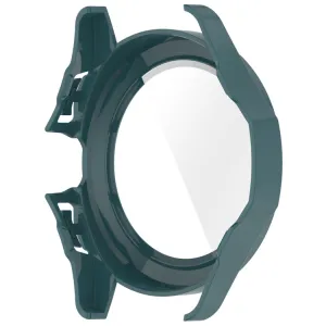 PC FULL COVER Plastový kryt so sklom pre Xiaomi Watch S4 Sport tmavozelený