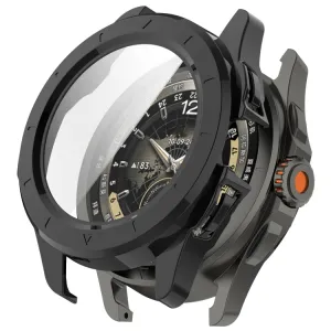 PC FULL COVER Plastový kryt so sklom pre Xiaomi Watch S4 Sport čierny
