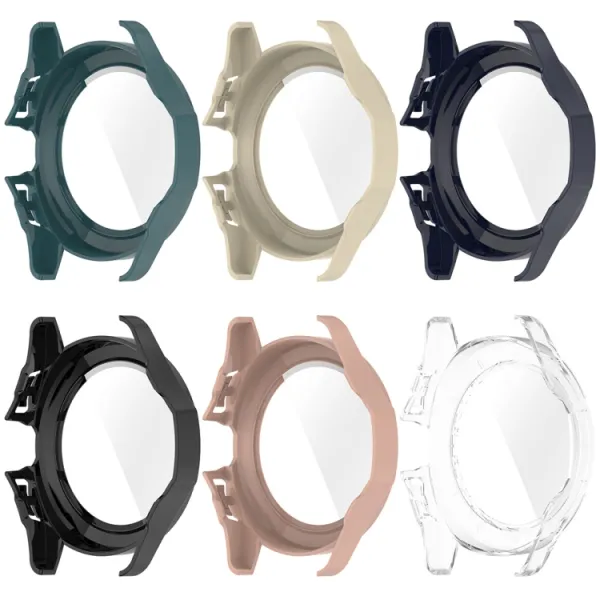 PC FULL COVER Plastový kryt so sklom pre Xiaomi Watch S4 Sport čierny
