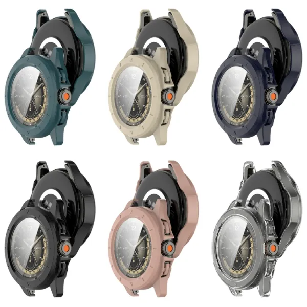 PC FULL COVER Plastový kryt so sklom pre Xiaomi Watch S4 Sport čierny