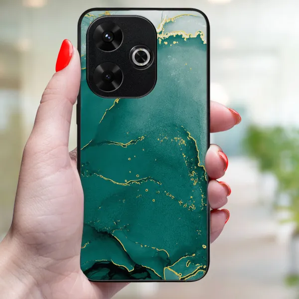 MY ART Ochranný kryt pre Xiaomi Redmi 13 GREEN MARBLE (145)