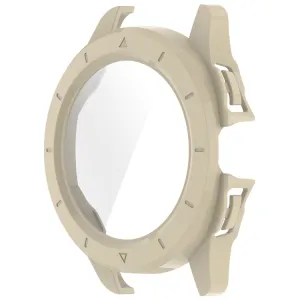 PC FULL COVER Plastový kryt so sklom pre Xiaomi Watch S4 Sport béžový