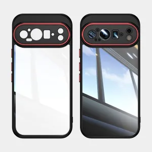 ACRYLO Ochranný kryt pre Google Pixel 9 čierny červený