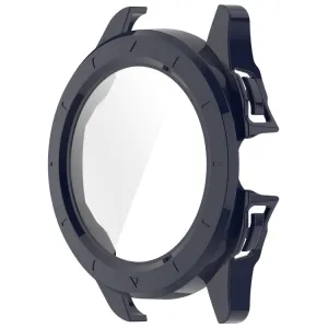 PC FULL COVER Plastový kryt so sklom pre Xiaomi Watch S4 Sport tmavomodrý