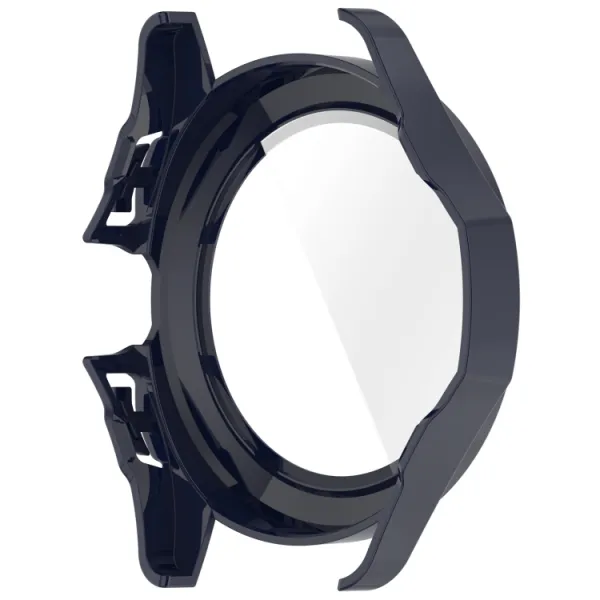 PC FULL COVER Plastový kryt so sklom pre Xiaomi Watch S4 Sport tmavomodrý