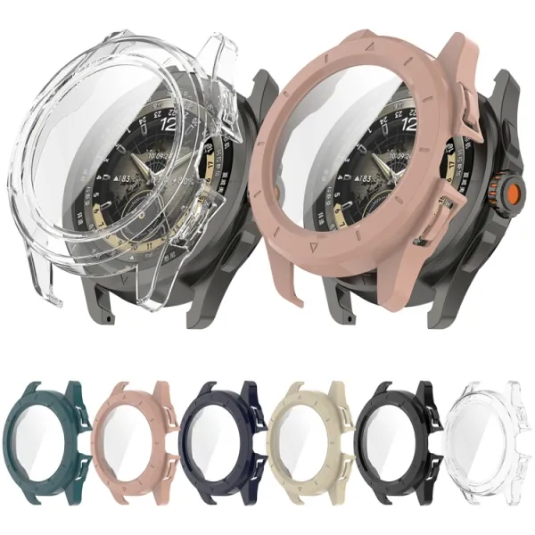 PC FULL COVER Plastový kryt so sklom pre Xiaomi Watch S4 Sport tmavomodrý