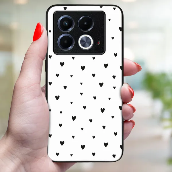 MY ART Ochranný kryt pre Infinix Note 40 BLACK HEARTS (167)