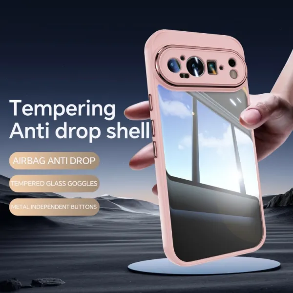 ACRYLO Ochranný kryt pre Google Pixel 9 Pro ružový