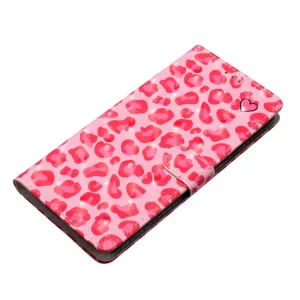 ART Peňaženkový kryt pre Motorola Edge 50 PINK LEOPARD