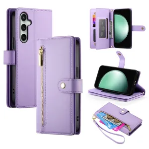 PASTEL Peňaženkové puzdro pre Samsung Galaxy S24 FE 5G fialové