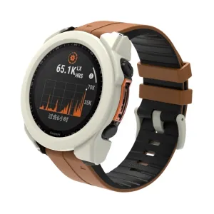 PC FULL COVER Plastový kryt so sklom pre Garmin Fenix 8 AMOLED 47mm béžový